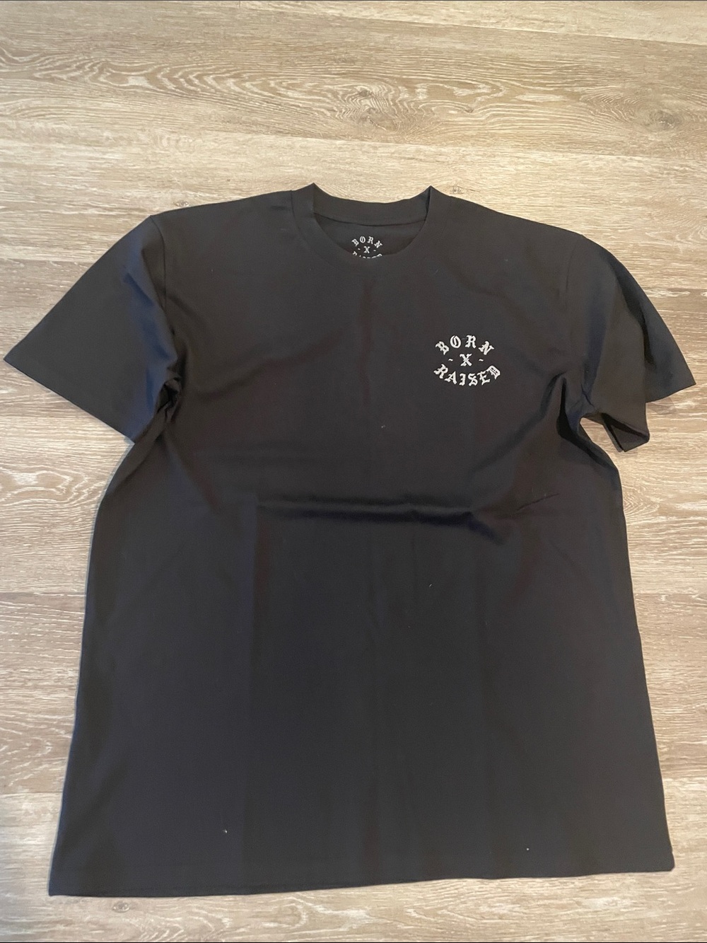 BORN X RAISED Black Short Sleeve Graphic Tee